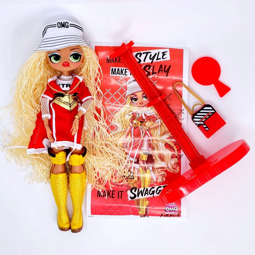 L.O.L. Surprise! OMG Fierce Swag Fashion‎ Doll 11.5" Red Yellow Outfit Good